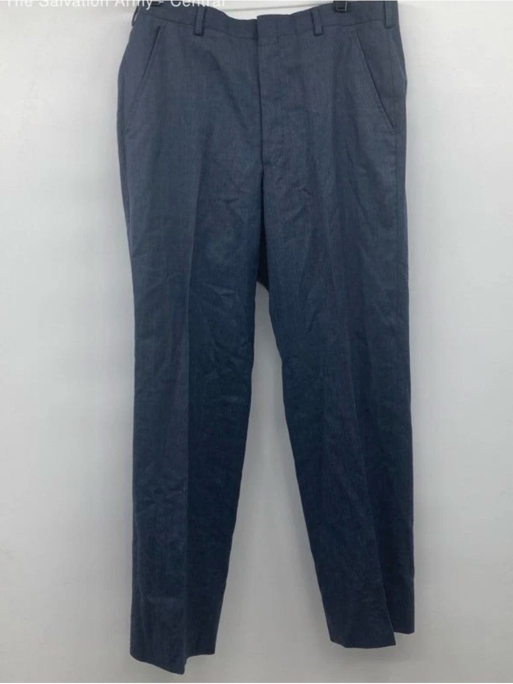 Christian Dior Monsieur Mens Blue pure virgin 
Wool Straight Leg Dress Pants  M